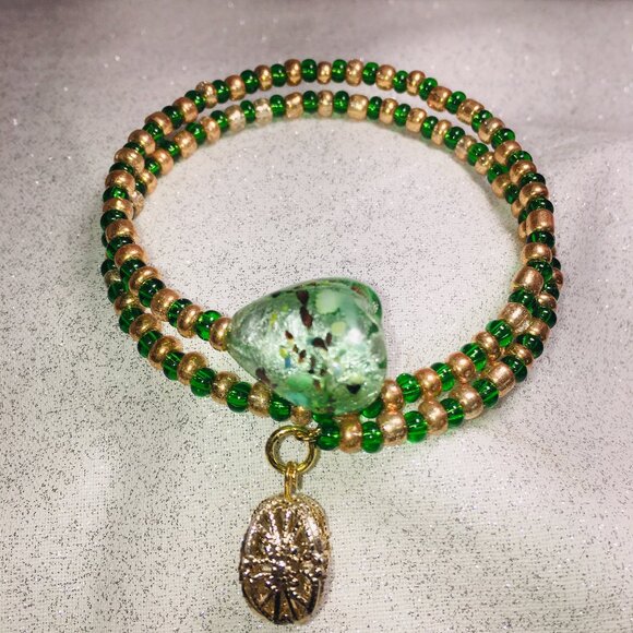 Wire Wrap Bracelet with Charm - Picture 5 of 14